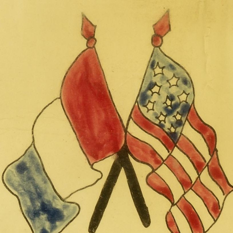 Crossed flags, classic flash, Smithsonian American Art Museum