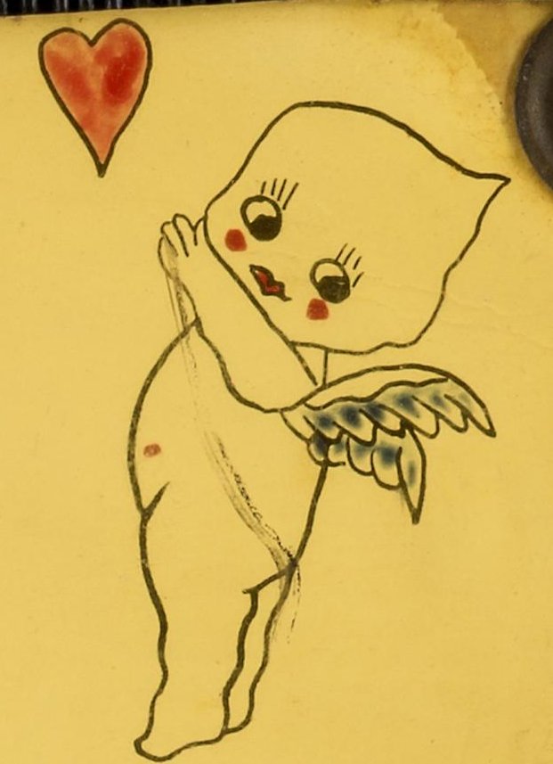 Cupid and heart, classic flash, Smithsonian American Art Museum