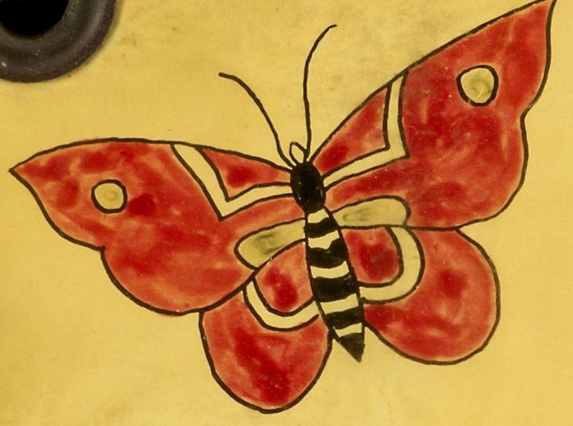 Red butterfly, classic flash, Smithsonian American Art Museum