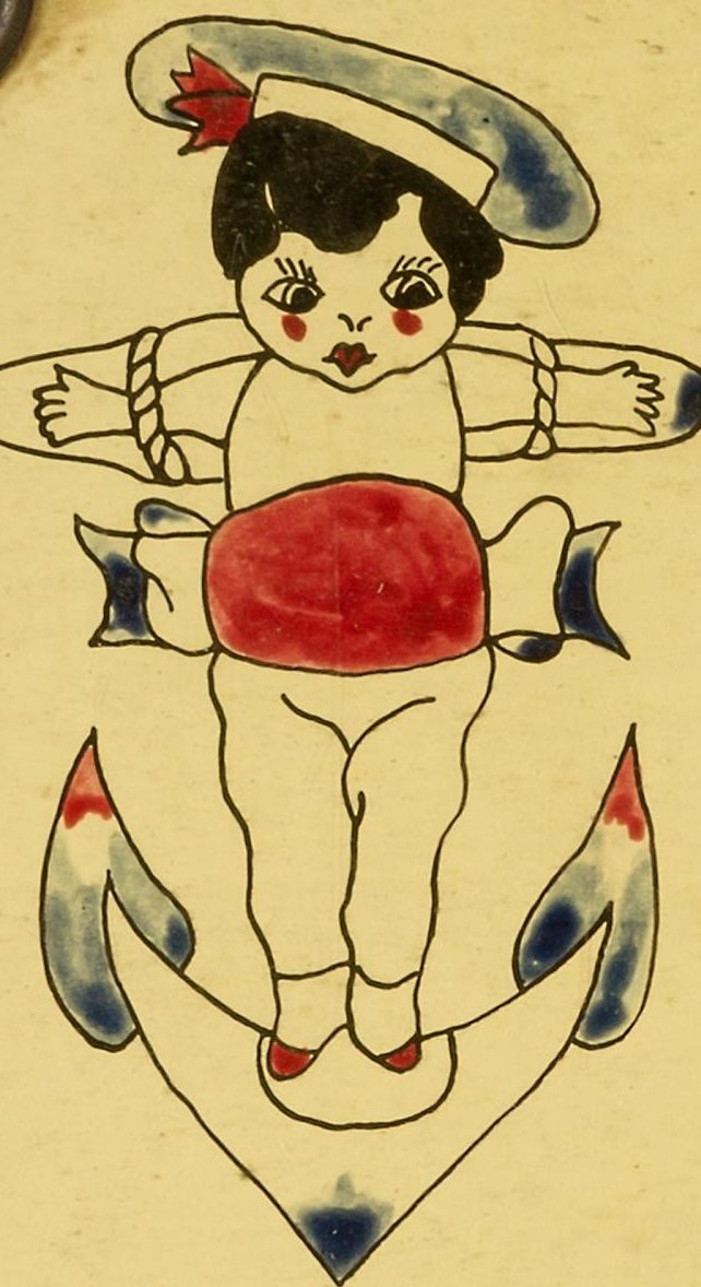 Sailor baby, classic flash, Smithsonian American Art Museum