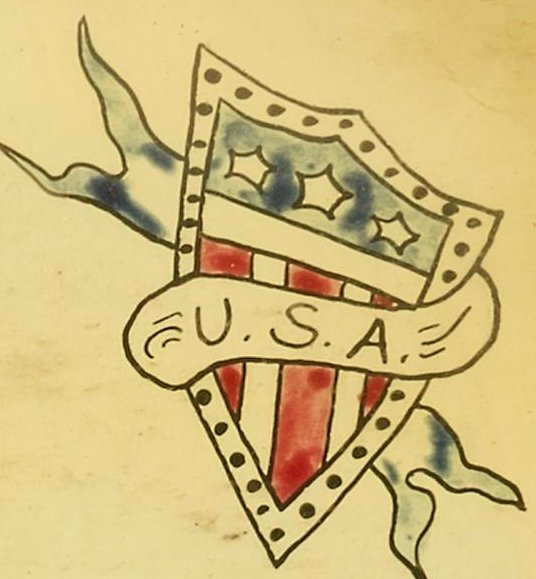 Shield and banner, classic flash, Smithsonian American Art Museum