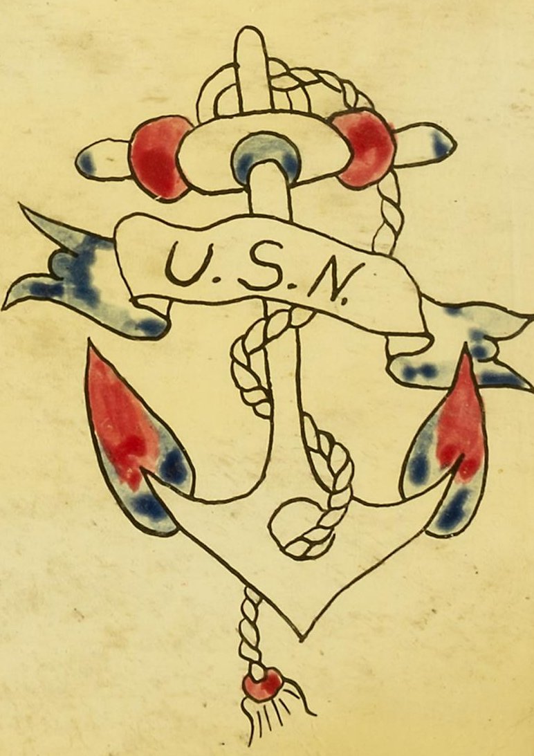 Navy anchor, classic flash, Smithsonian American Art Museum